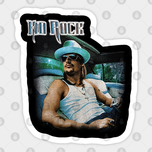 Kid Rock - Cocky Sticker by nicklower